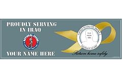 National Guard Iraqi Freedom Bumper Sticker(Yellow Ribbon inset)