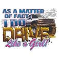 I Do Drive Like A Girl~truck Womens Scoop Neck T-shirt By Choiceshirts