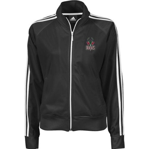 Adidas Milwaukee Bucks Women's 3-Stripe Track Jacket Extra Large