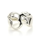 Handmade Silver Cutout Om Ring (Size 6)