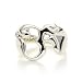 Handmade Silver Cutout Om Ring (Size 6)