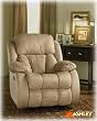 Durapebble Khaki Glider Recliner By Ashley Furniture