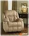 Durapebble Khaki Glider Recliner By Ashley Furniture