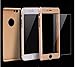iPhone 6/6s Full Body Hard Case-Aurora Gold Front and Back Cover with Tempered Glass Screen Protector for iPhone 6/6s 4.7 Inch