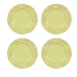 Imperio Green Stoneware Collection - Set of 4 - 8.5 Appetizer Plates by Caldo-Freddo