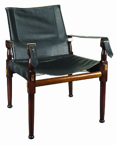 Campaign-Stuhl in Schwarz