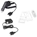 Transparent Clear Snap On Crystal Case with Clip + Rapid Car Charger + Home Travel Charger for Sony Ericsson W350 W350i Cell Phone