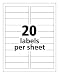 Avery Easy Peel 1 x 4 Inch White Mailing Labels 500 Count (5261)