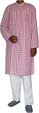 Mens Spring Fashion Kurta Pajama Long Sleeve Cotton Dress Size X-L (gkp530)