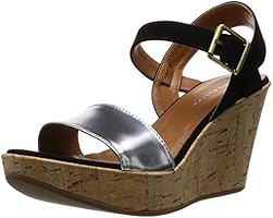 [ファビオルスコーニ] Fabio Rusconi ワンストラップウェッジサンダル 1811029 BK/C (ブラックコンンビ/36)