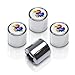 WinCraft Compatible with University of Kansas Jayhawks Chrome Tire Stem Valve Caps
