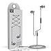 Headphones, Metal Earbuds Bass In Ear Earphones Stereo Cell Phone Headset with Microphone & Remote Control for Apple iPhone iPod iPad Samsung HTC LG Android Smartphones MP3 Plays (Grey)