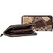 Coach Brown Patchwork Accordian Zip Around Wallet 42002