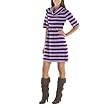 Mossimo Supply Co. Striped Cowl Sweater Dress - Violet / Purple