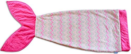 SeaDreams - Cozy and Comfy Mermaid Tail Blanket made with high quality Minky Fleece. Perfect for sleepover, snuggling, and gifts. Hand made in the USA. 22" W x 62" H. Great for ages 5 and up.