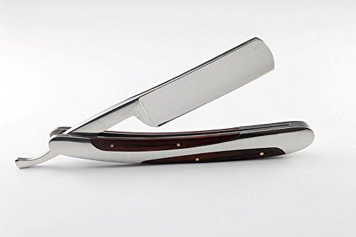 Super Knife Stainless Steel Straight Shaving Razor Steel & Wood Handle