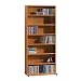 Wall CD DVD Blu-Ray Movie Multi Media Storage Organizer Tower Rack Cabinet (without doors) Bookcase or Book Shelf - Cherry