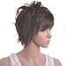 Classic Women Short Light Brown Wig Half Golden Wig For Party