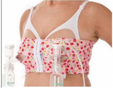 PumpEase Classic Collection hands-free pumping bra - Verry Cherry - Petite Small