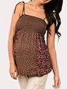 Motherhood Maternity: Spaghetti Strap Square Neck Smocked Maternity Tank Top