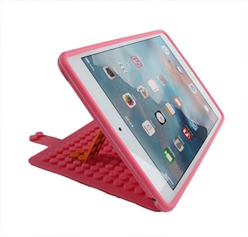 Floon(TM) DIY iPad mini2/mini3 Silicone Case/Cover with Stands: Shockproof Case Delivers the Ultimate Protection, Angle Adjustable for PERFECT Viewing, DIY &amp; Customizable with YOUR Message---PINK