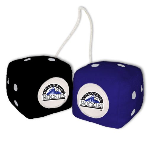 Colorado Rockies Plush Team Fuzzy Dice