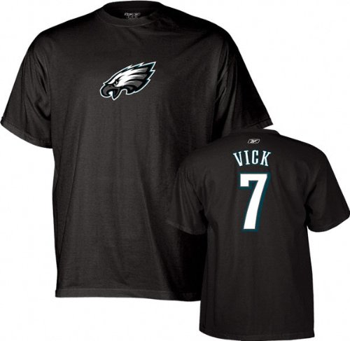 Reebok Philadelphia Eagles Michael Vick Men's Name & Number T-Shirt Medium