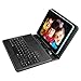 iRulu Artificial Leather Case & USB Keyboard for 7 inch 16:9 Android Tablet pc with 2 USB adapter cable