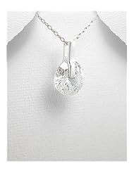 CZ Pendant Necklace In 92.5 Sterling Silver
