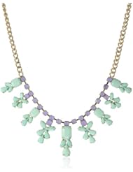 Steve Madden Purple and Teal Bead Necklace, 19"