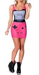 Summer Fitted Tank Polyester/Spandex General Print Club Dress/Party Dress 