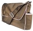 BROWN SPIROGRAPH MESSENGER DIAPER BAG - BABY DIAPER BAGS