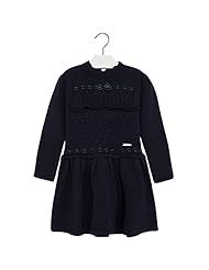 Girls Polyamide/Polyester/Velvet/Knit   Long Sleeves Dropped   Waistline Sweater  Dress With a Bow(s) and a Ribbon  and Ruffles