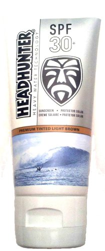 Headhunter 30+ SPF Tinted Light Brown Sunscreen 3oz/89ml