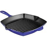 Le Creuset Cast Iron Square Grillit, Graded Blue, 26 cm