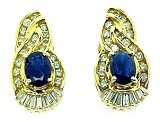 Diamond and Sapphire Earrings