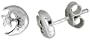 Tiny Sterling Silver Moon-Star Stud Earrings