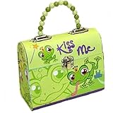 LITTLEST PET SHOP Beaded Tin PURSE Box #1 Green Frog New Gift