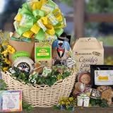 Show Stopper Dog Gift Basket : Basket Theme BIRTHDAY : Bow Style Elegant Hand Tied Bow