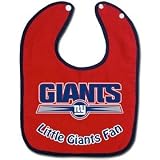 New York Giants Two-Toned Snap Baby Bib