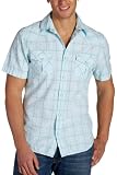 Vintage Red Young Men's Catalina Cowboy Textured Plaid Short Sleeve Shirt
