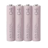 ELECOM 充電池AN ECOL(アン エコル) 単4充電池 4本 ピンク DE-SNH4P4PNの画像