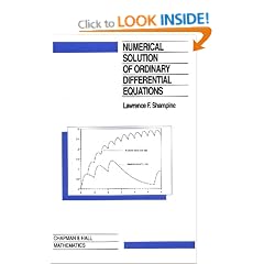 Numerical solution of ordinary differential equations