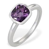 Goldmaid Damen-Ring Schachbrettschliff 375 Weißgold 1 Amethyst Fa R4444WG