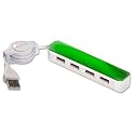 Dicota Z20248Z Branch Mini-Hochgeschwindigkeits 4-Port Hub USB 2.0 grün