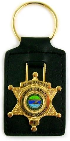 Elvis Presley Chief Deputy Badge Key Chain
