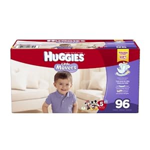Huggies Little Movers Diapers, Size 5, 96 Count