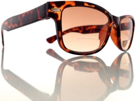 Bifocal Reading Sunglasses, Wayfarer Style, by ALPHA BOOMER (2.50, Tortoise)