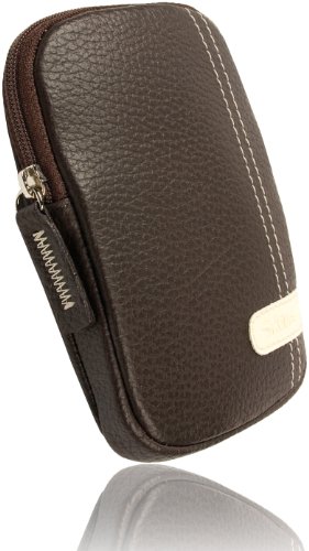 Krusell Gaia Kunstleder Etui f&uuml;r Olympus VG-130 Digitalkamera braun Preisvergleich