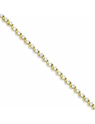 Genuine 14K Yellow Gold Diamond Bracelet 8 Grams Of Gold 100% Satisfaction Guaranteed.